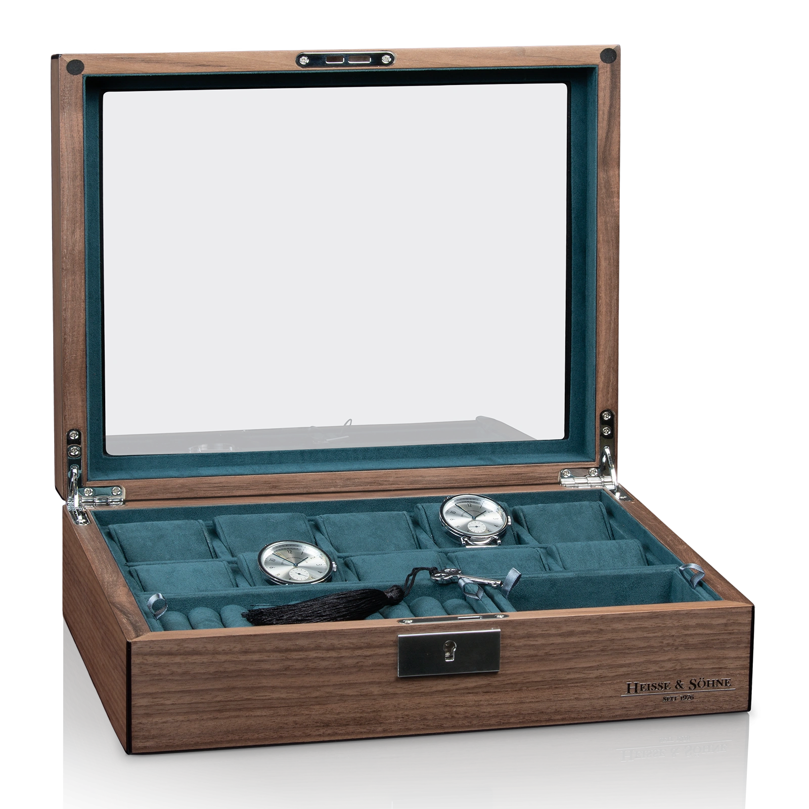 Uhrenbox Borneaux 10+ Walnuss
