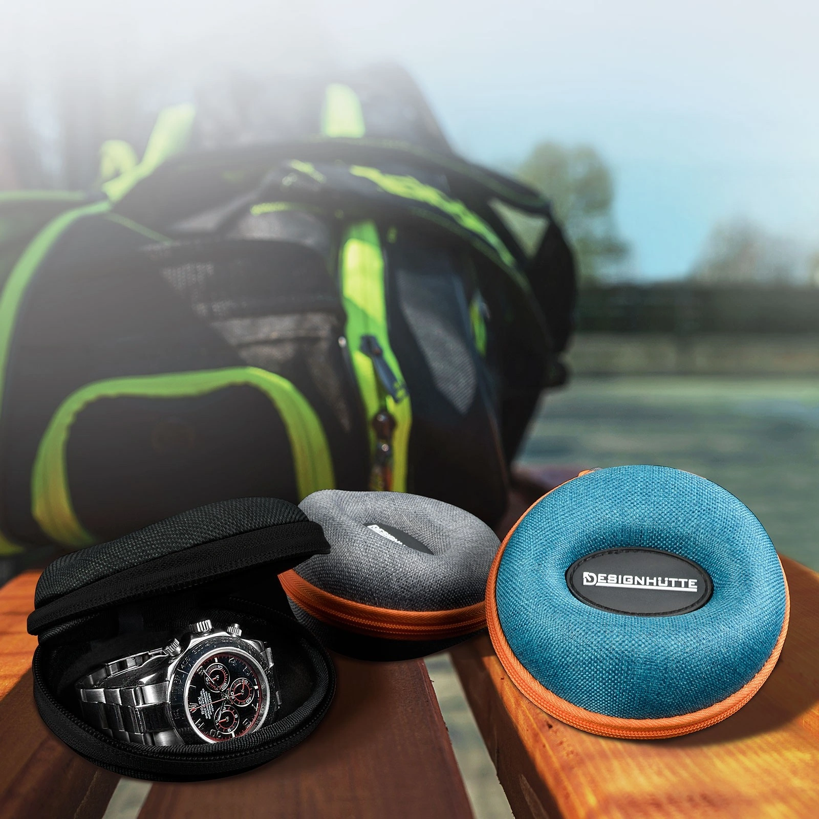 Uhrenbox Donut - Schwarz / Schwarz — Ansicht 4