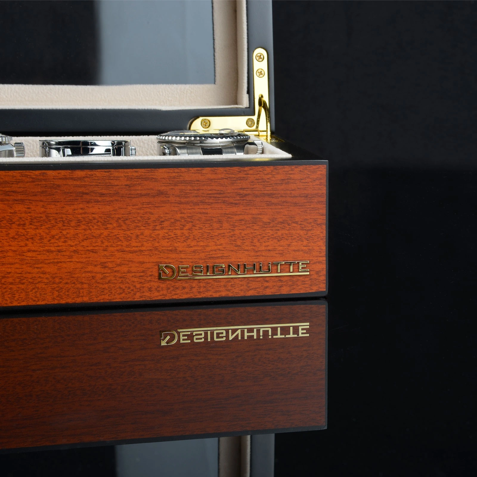 Uhrenbox Auckland 6 - Kirsche — Ansicht 5