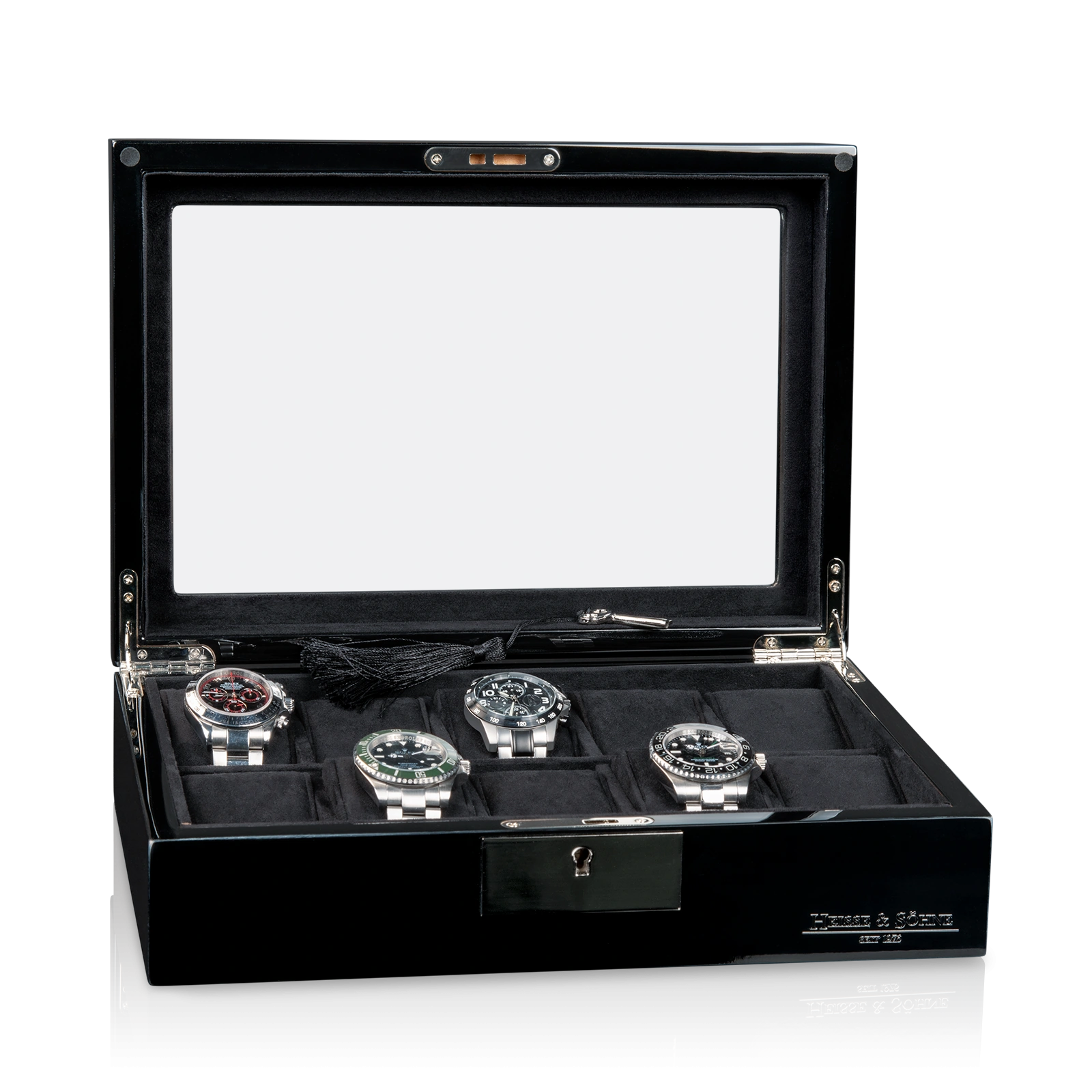 Uhrenbox Tenor 10 - Schwarz