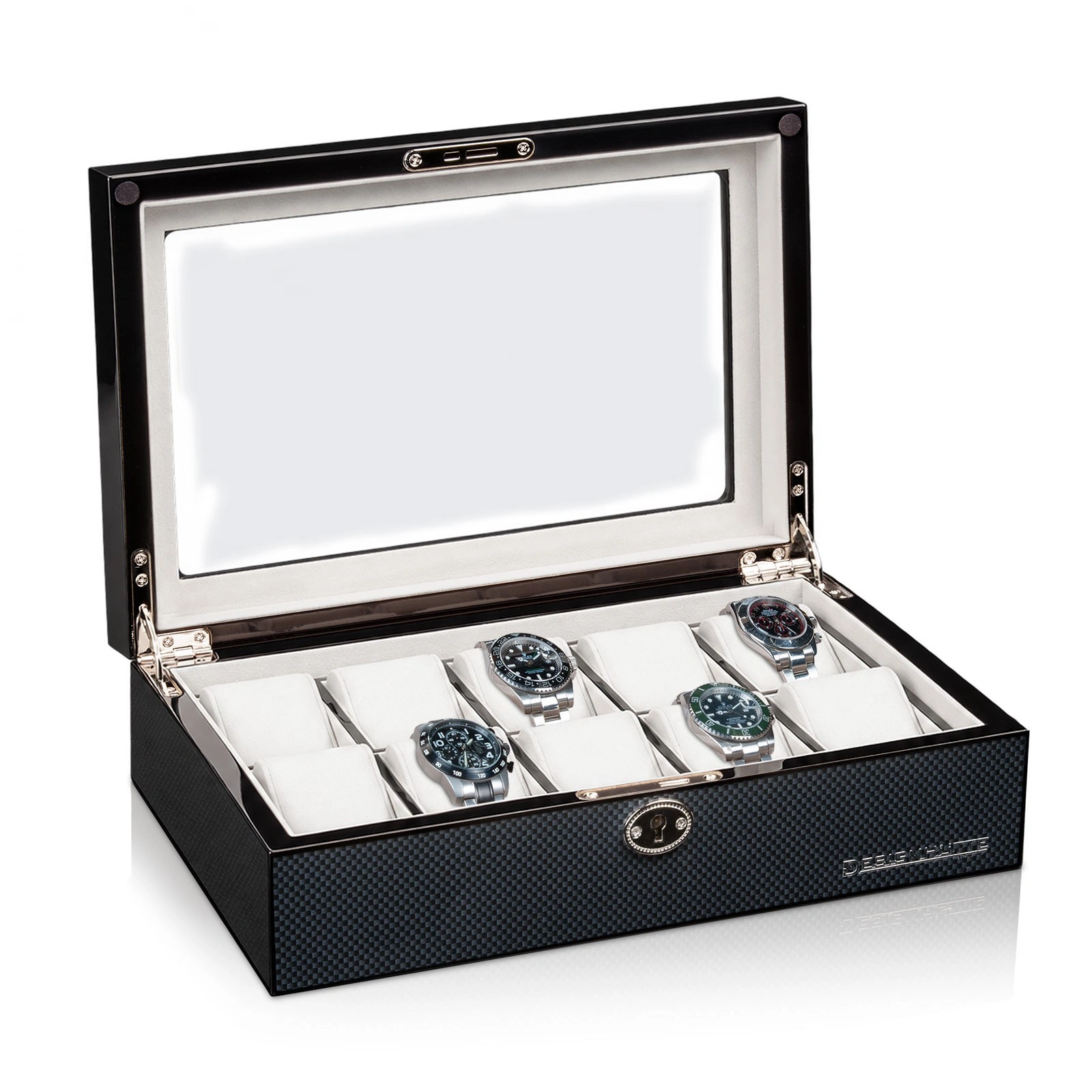 Uhrenbox Chicago 10 - Carbon