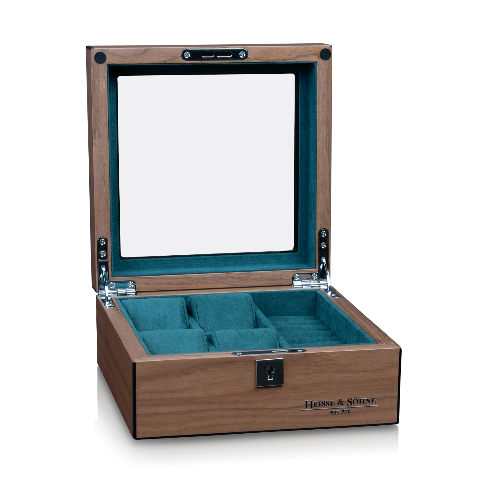 Uhrenbox Borneaux 4+ Walnuss — Ansicht 3