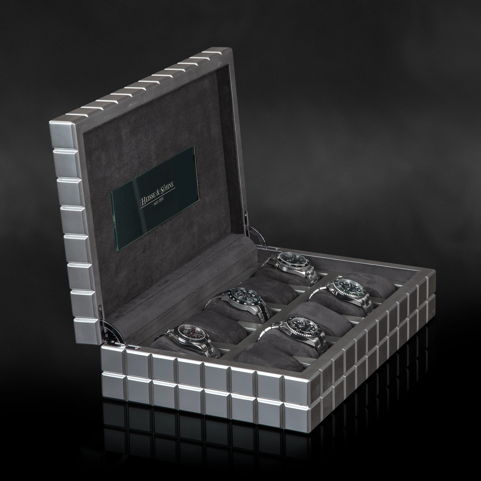 Uhrenbox Dover 10 - Anthrazit/Silber — Ansicht 8