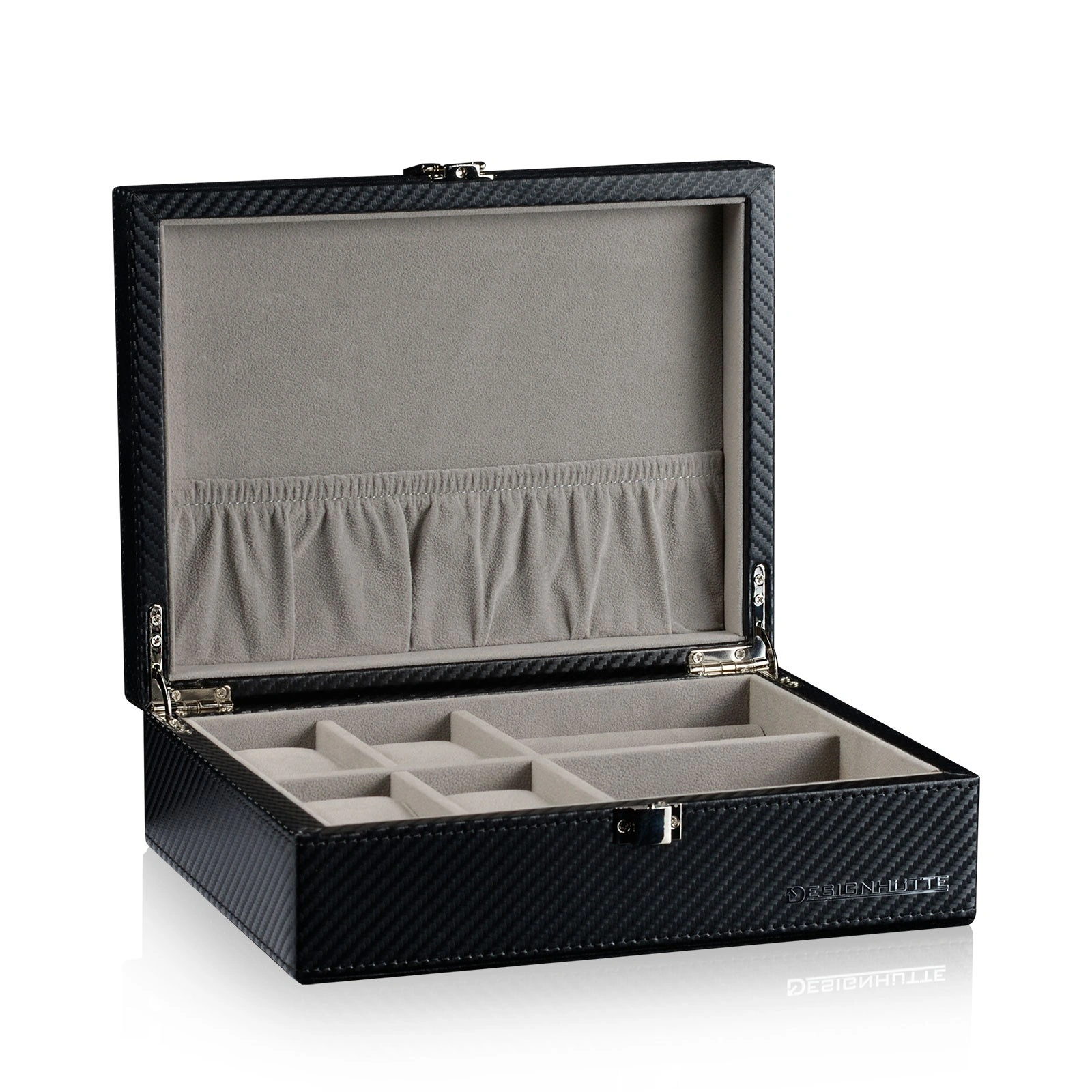 Uhren & Schmuckbox Dallas - Carbon — Ansicht 3