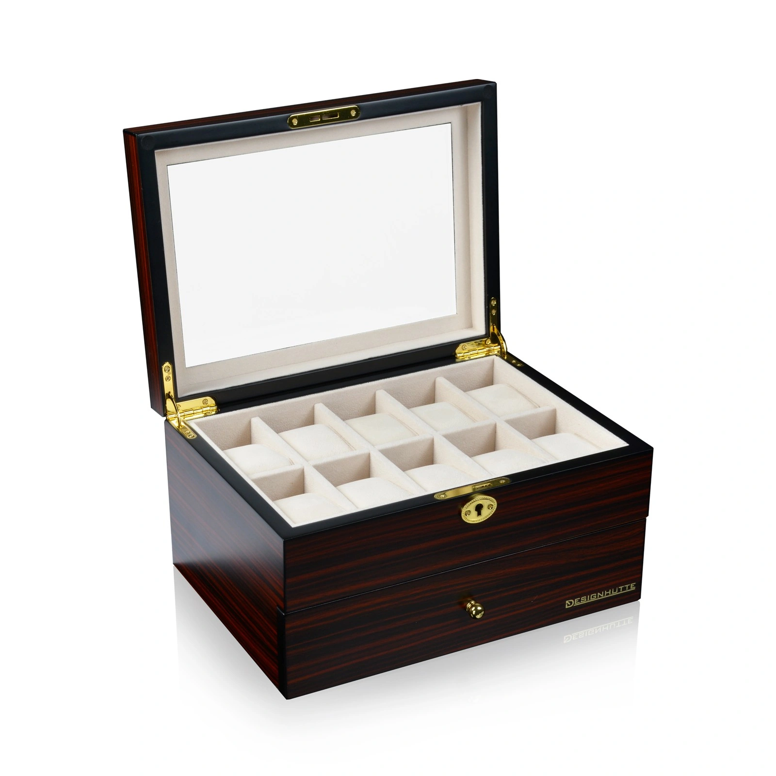 Uhrenbox Auckland 20 - Ebony — Ansicht 2