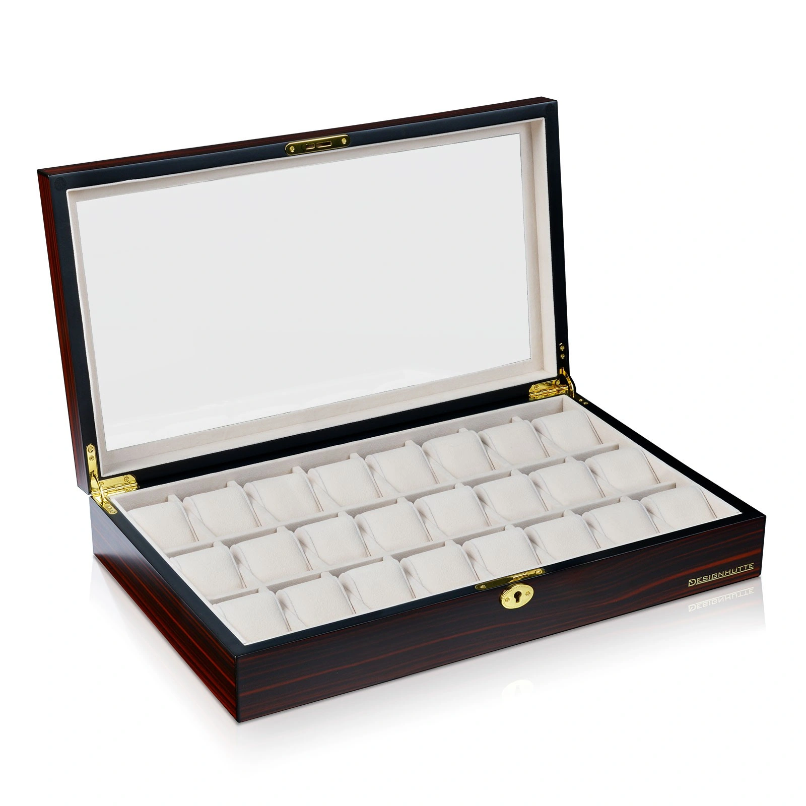 Uhrenbox Auckland 24 - Ebony — Ansicht 3