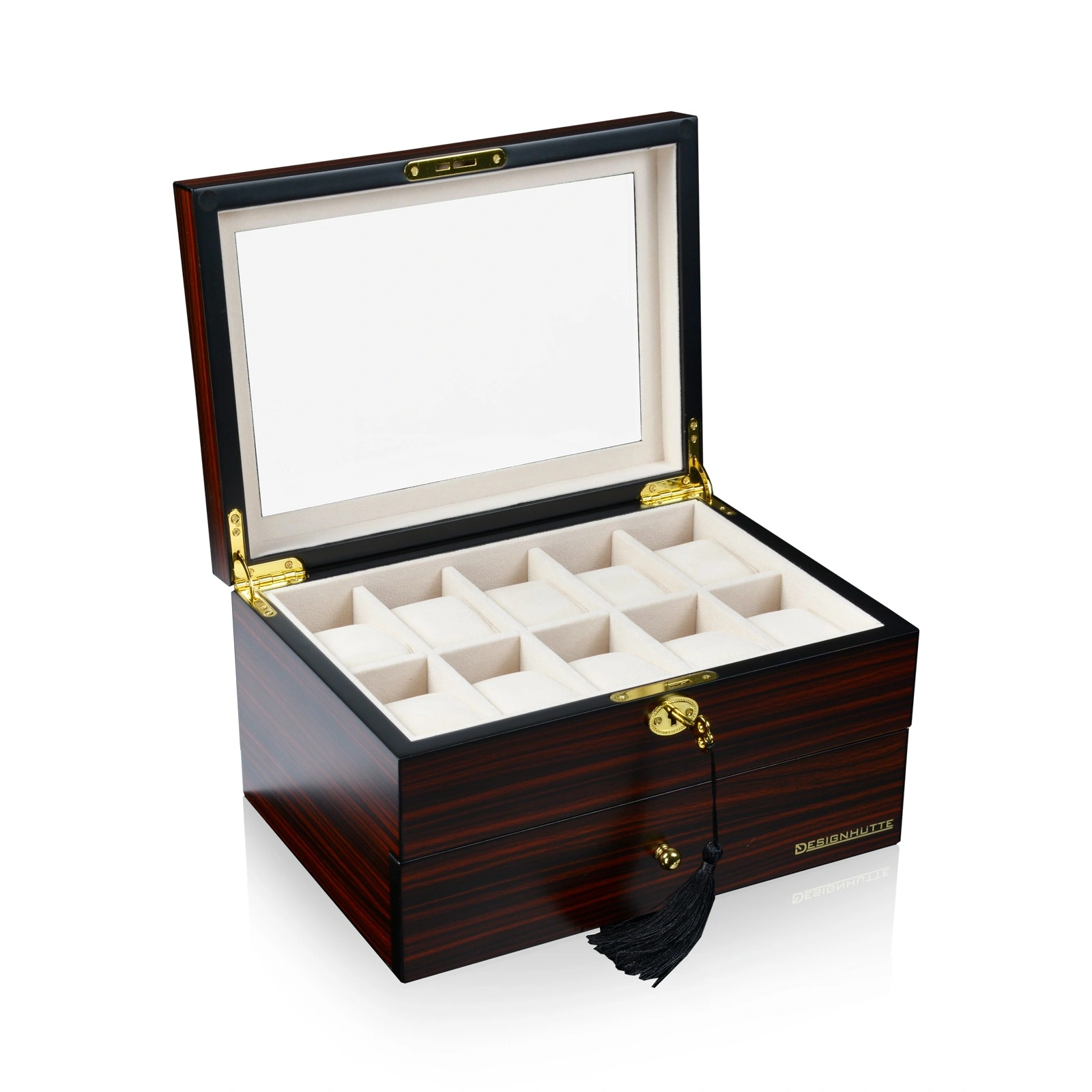 Uhrenbox Auckland 20 - Ebony