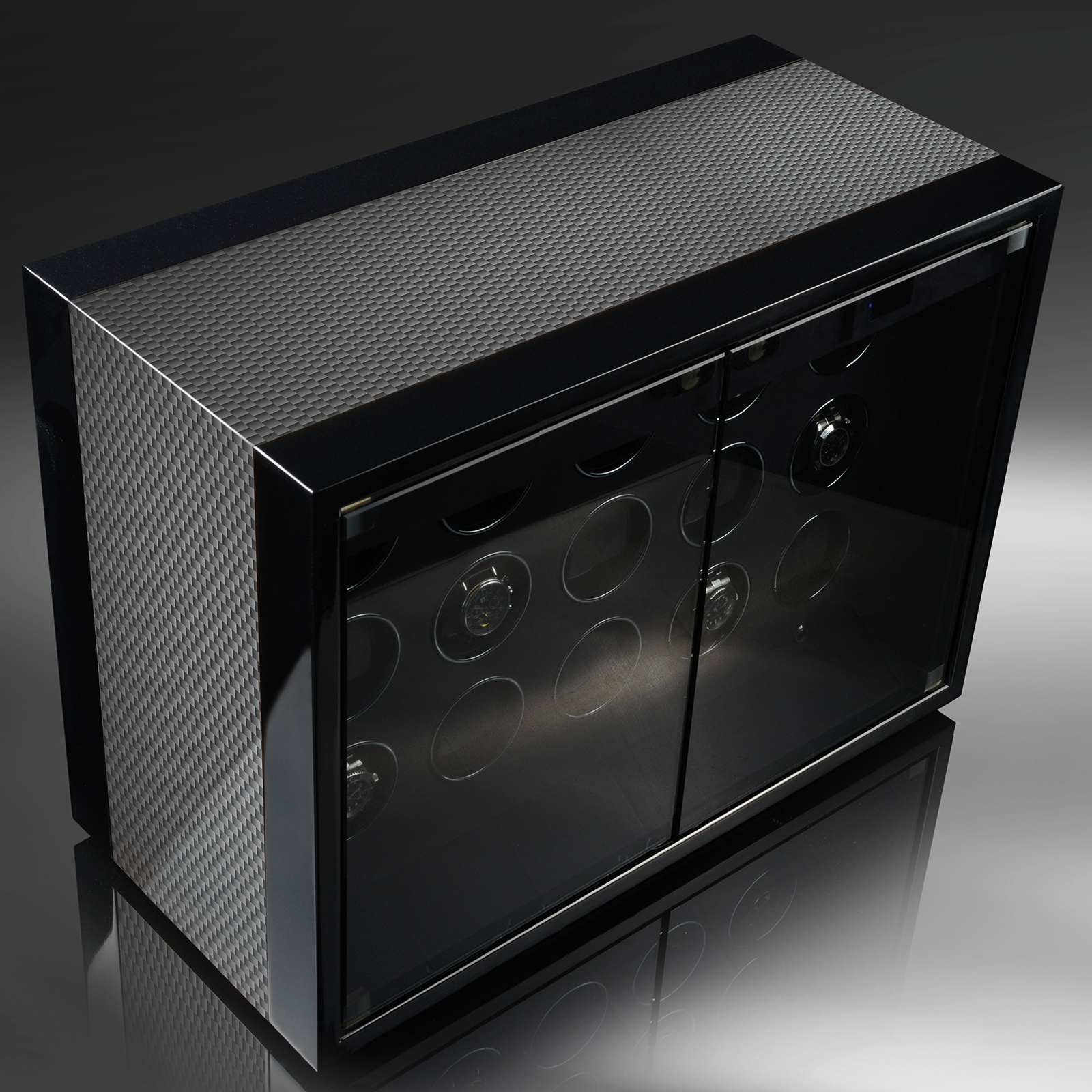 Uhrenbeweger Ambiance XV Guard - Schwarz Hochglanz / Carbon Lack — Ansicht 11