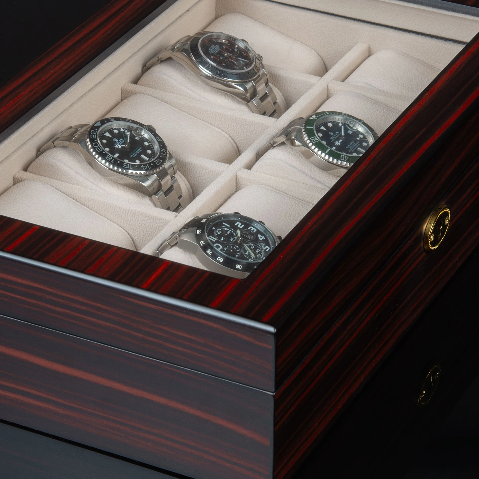 Uhrenbox Auckland 12 - Ebony — Ansicht 4