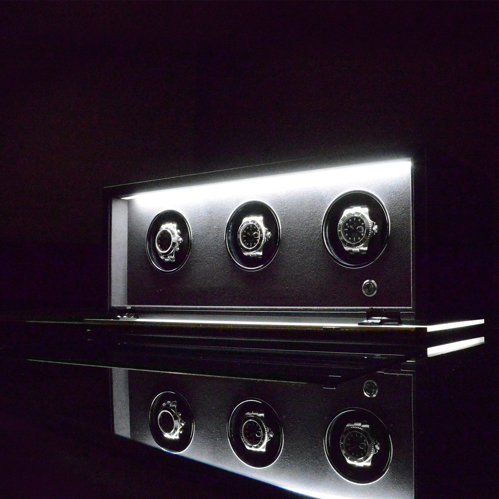 Uhrenbeweger Ambiance III - Schwarz Hochglanz / Carbon Lack — Ansicht 11