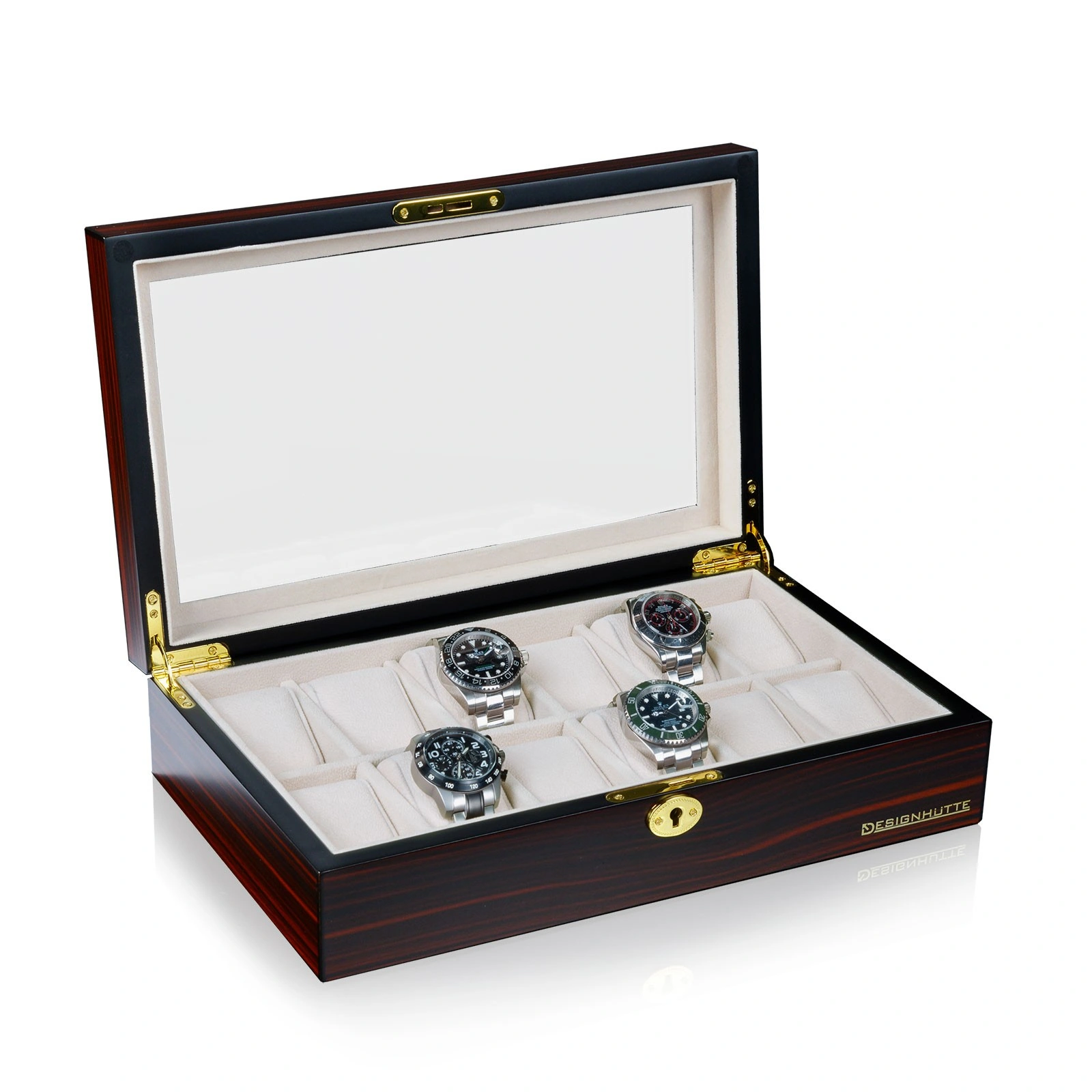 Uhrenbox Auckland 12 - Ebony