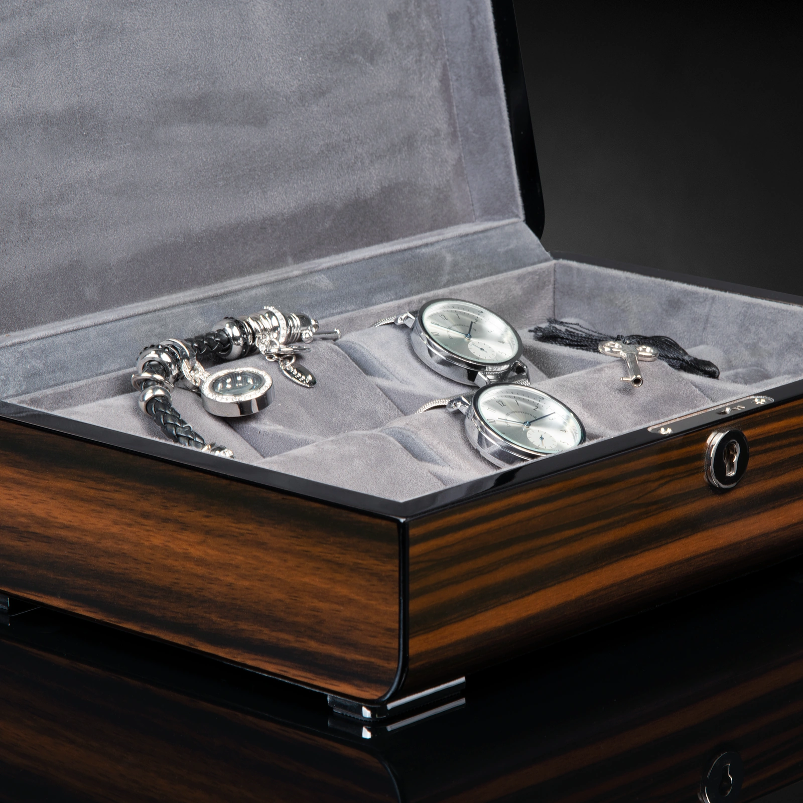 Uhrenbox Phoenix 6+ Ebony — Ansicht 6