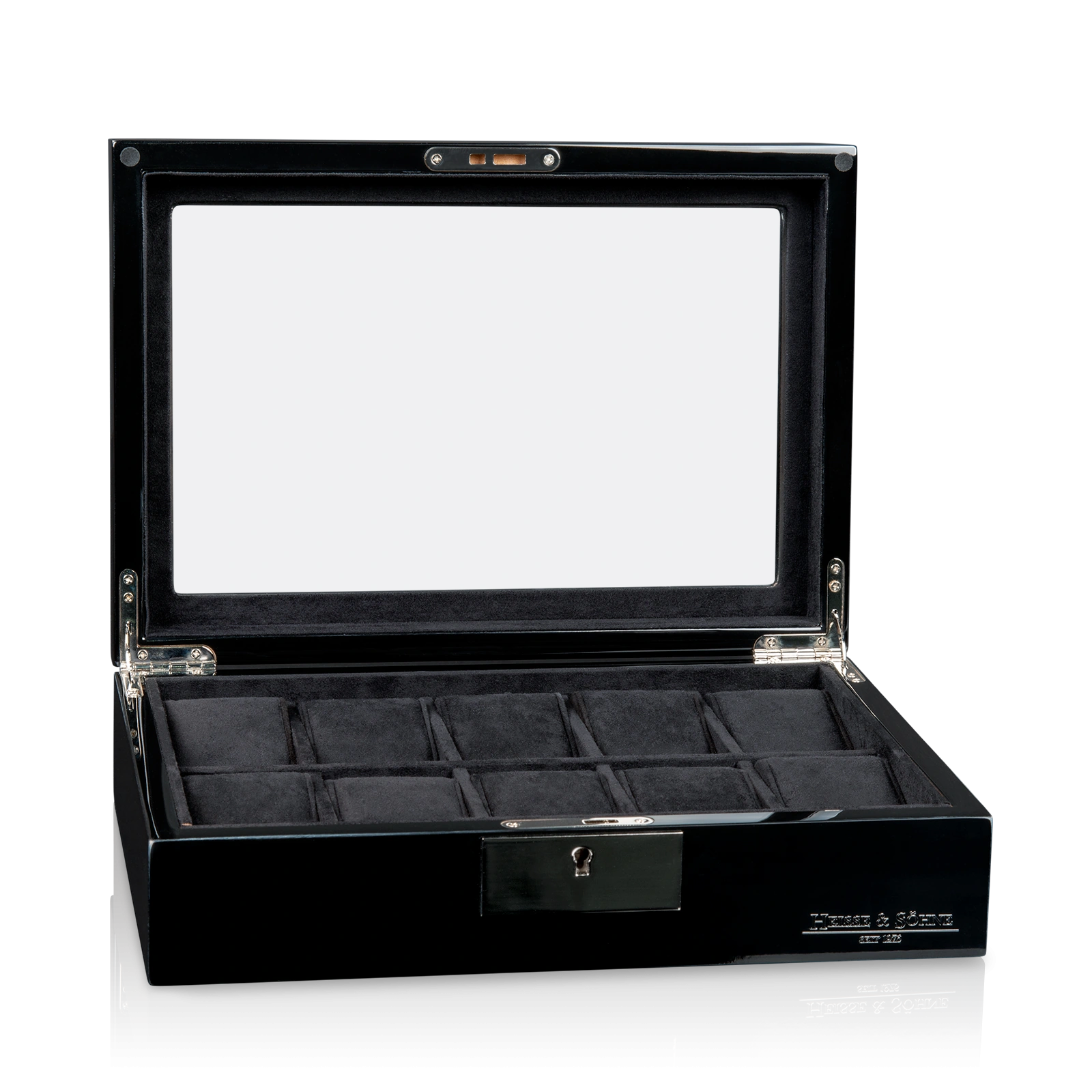 Uhrenbox Tenor 10 - Schwarz — Ansicht 3