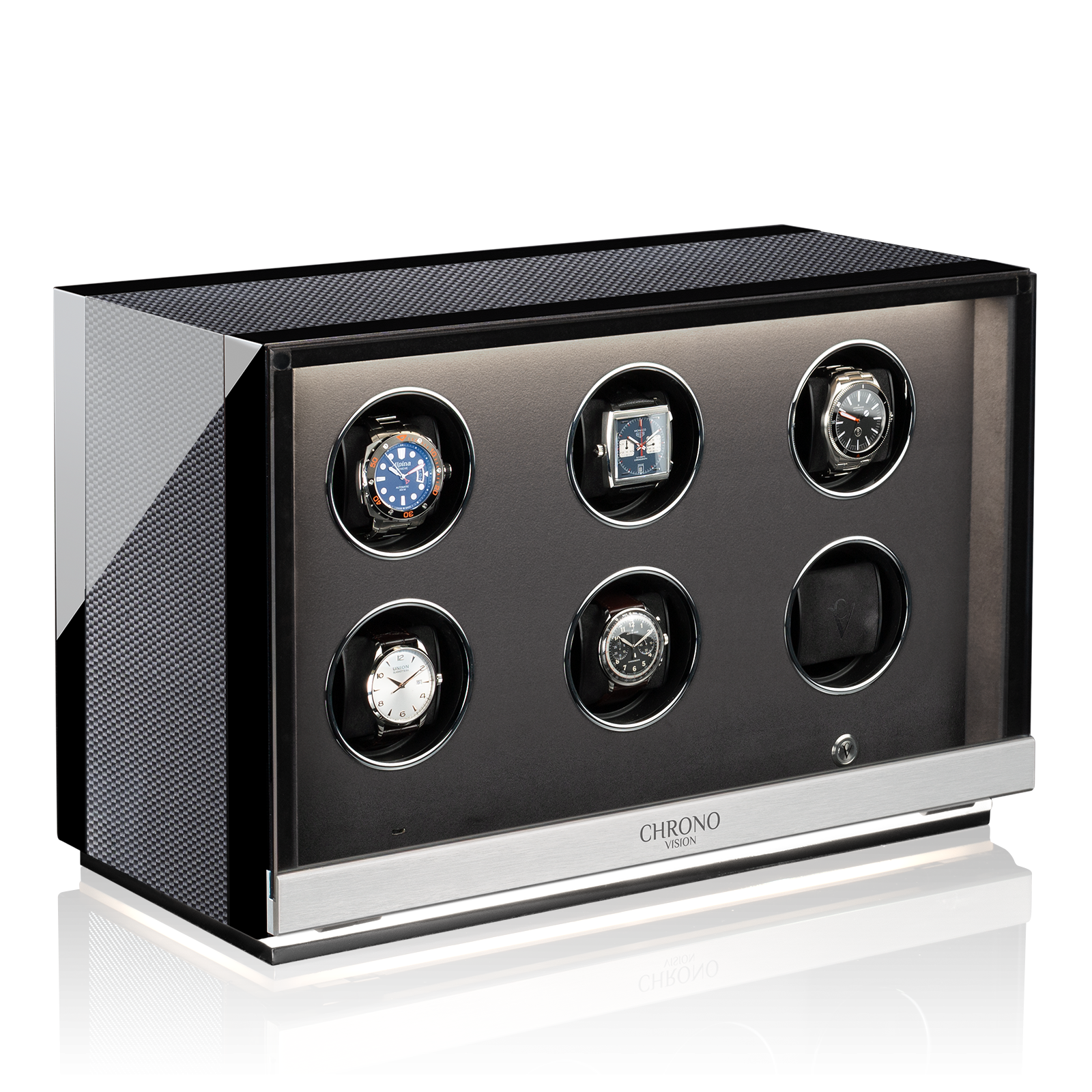 Uhrenbeweger Ambiance VI - Schwarz Hochglanz / Carbon Lack