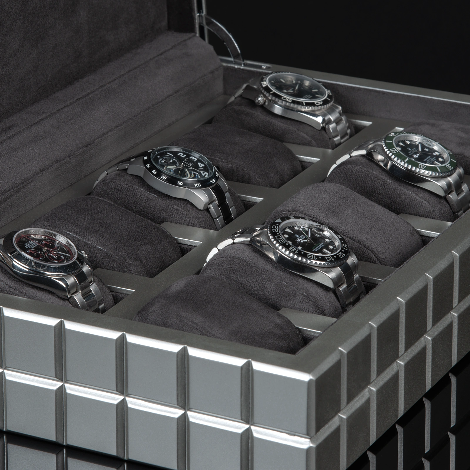 Uhrenbox Dover 10 - Anthrazit/Silber — Ansicht 5