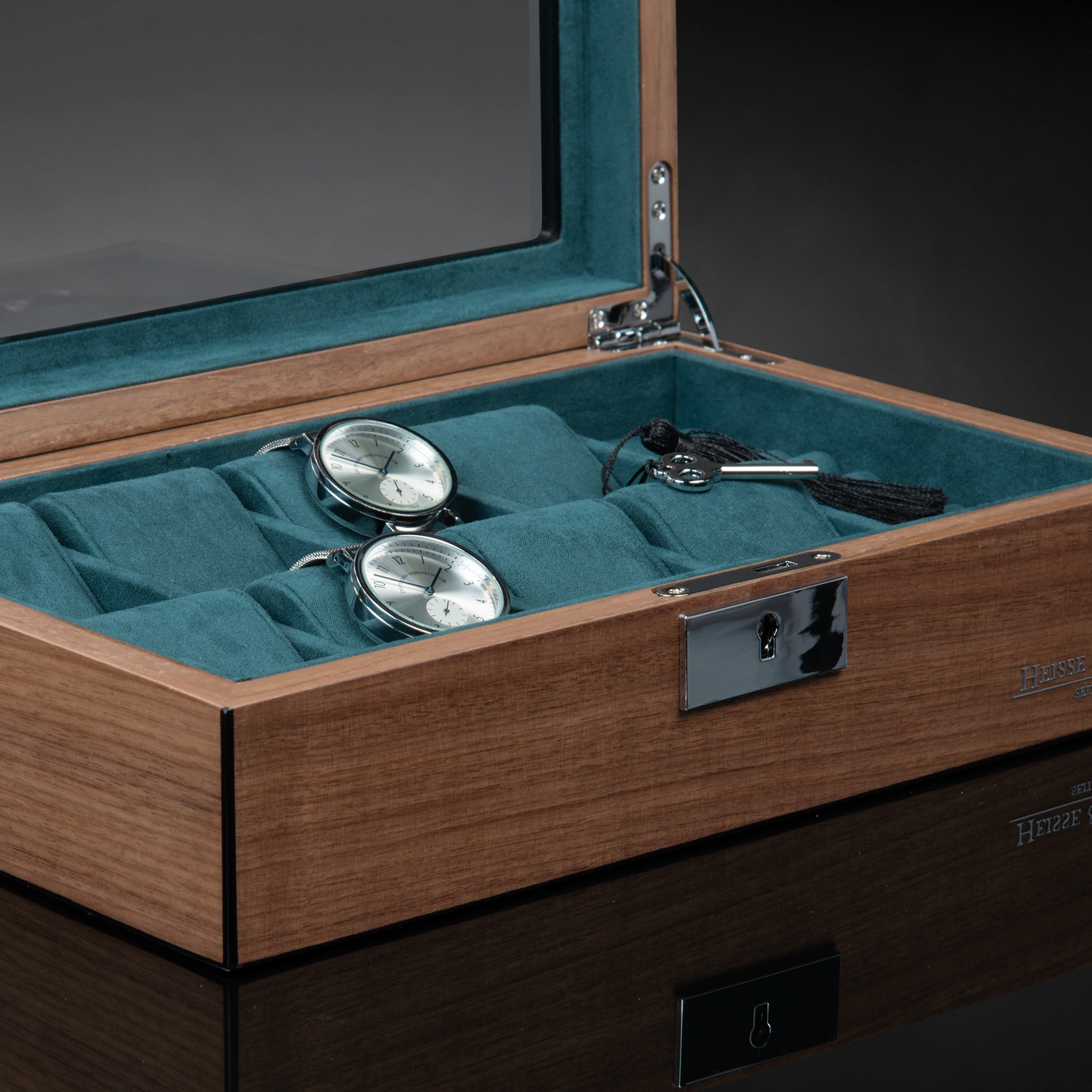 Uhrenbox Borneaux 8+ Walnuss — Ansicht 4