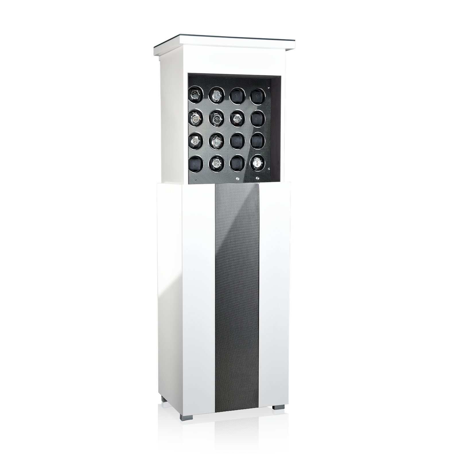 Uhrenbeweger Empire Guard – Weiß Hochglanz Carbon Lack