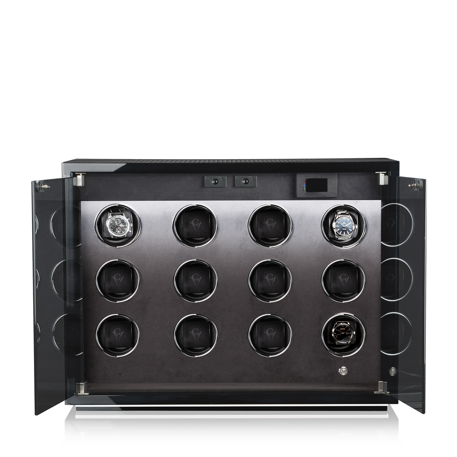 Uhrenbeweger Ambiance Xll Guard - Schwarz Hochglanz / Carbon Lack — Ansicht 2