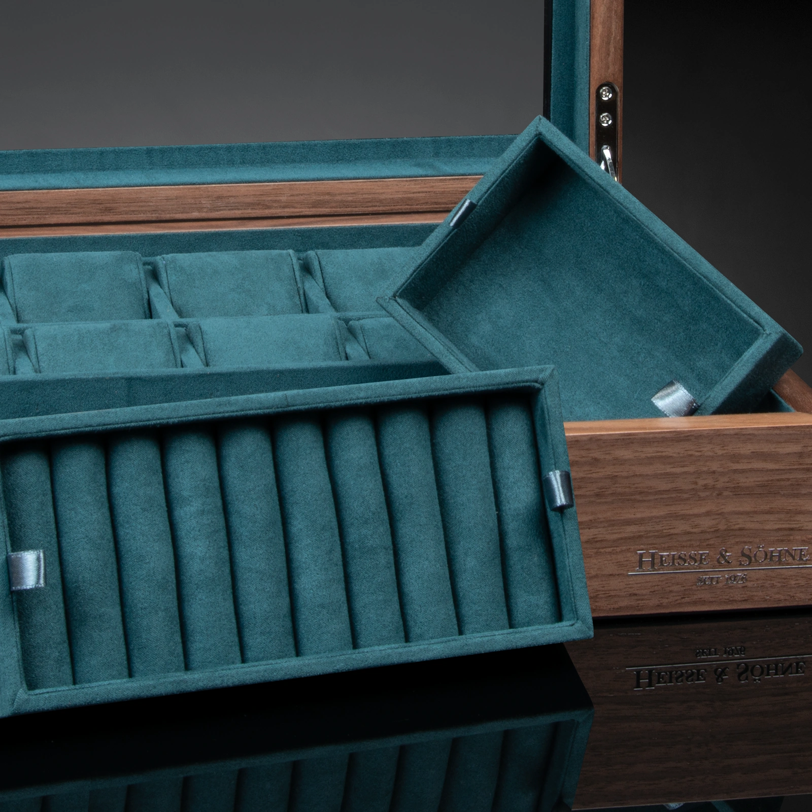 Uhrenbox Borneaux 10+ Walnuss — Ansicht 5