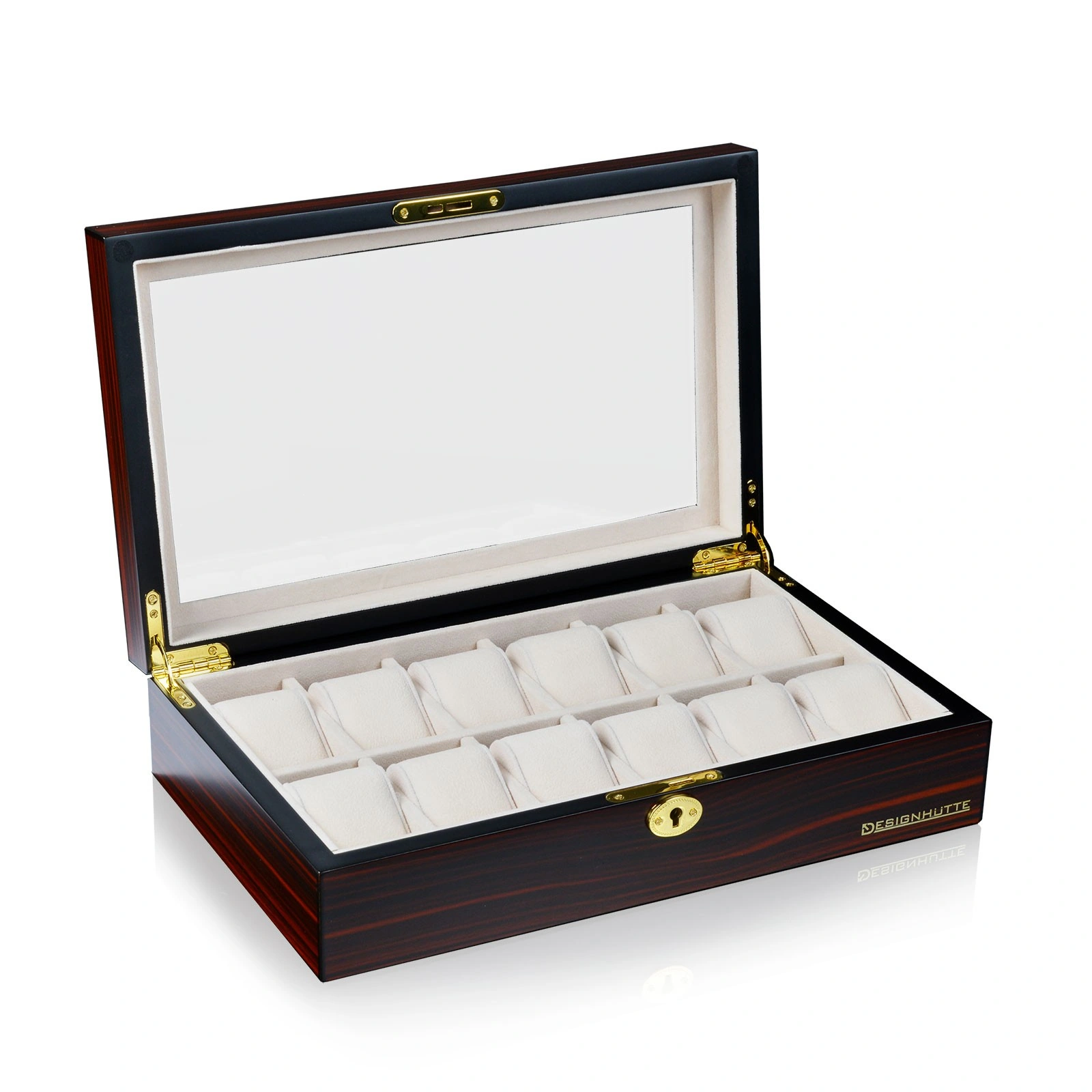 Uhrenbox Auckland 12 - Ebony — Ansicht 3