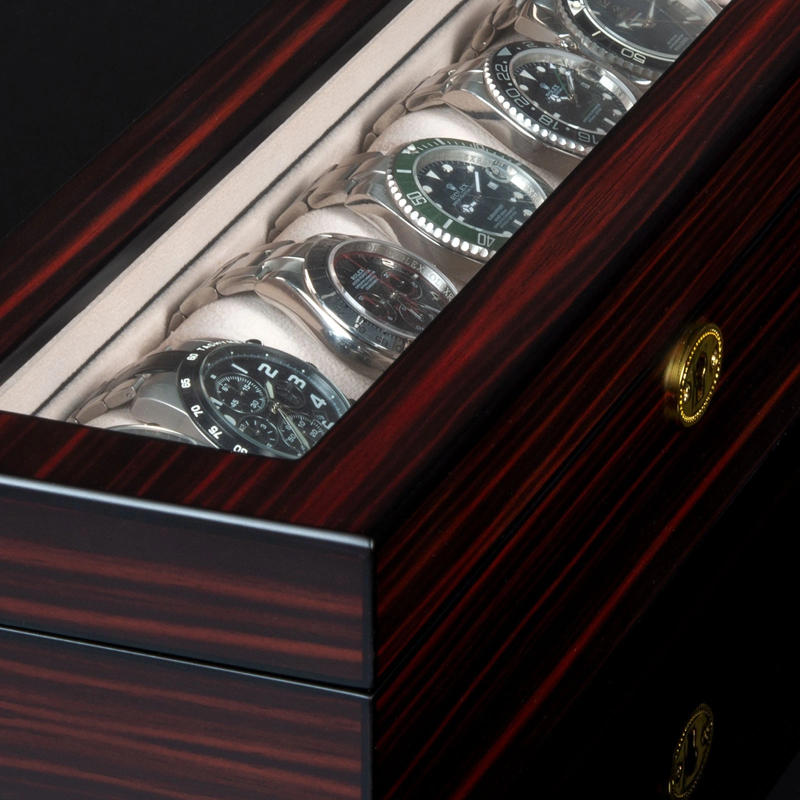 Uhrenbox Auckland 6 - Ebony — Ansicht 4