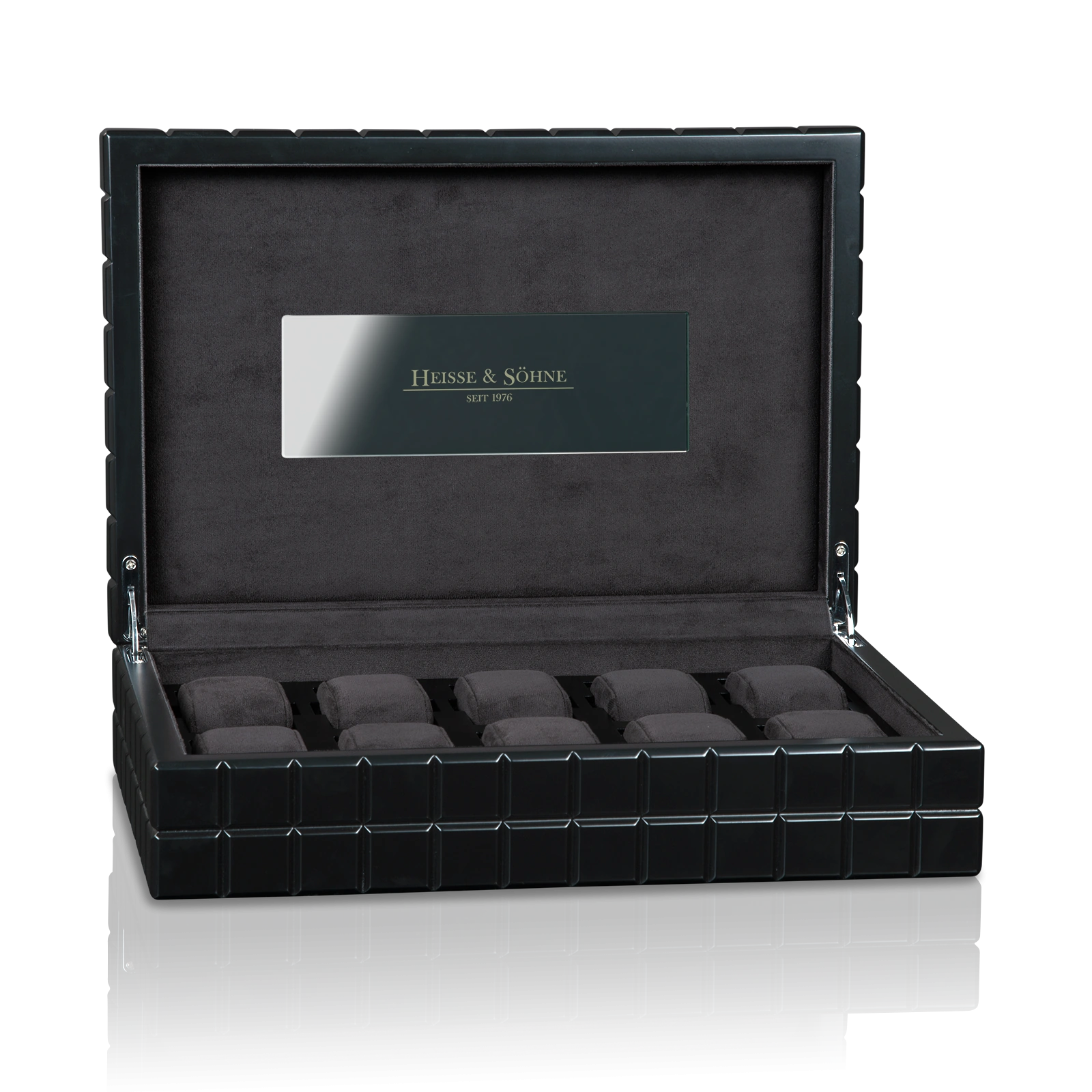 Uhrenbox Dover 10 - Anthrazit/Schwarz — Ansicht 2
