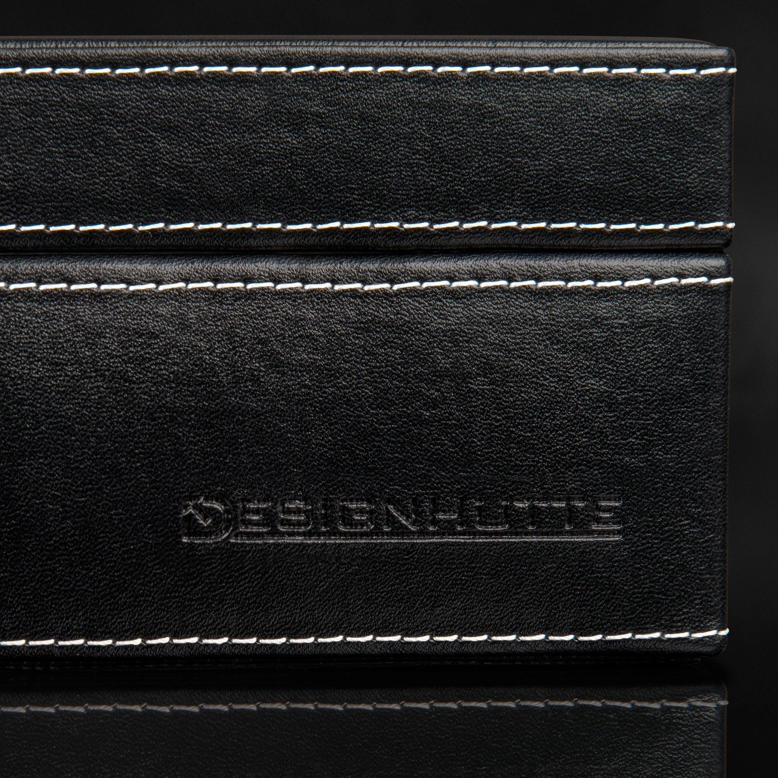 Uhrenbox mit Sichtfenster Solid 10 - Schwarz — Ansicht 6